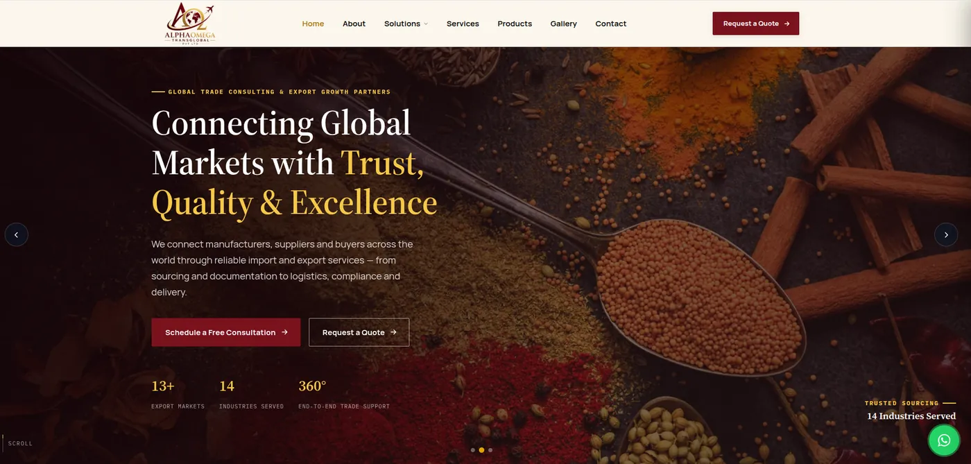 Alpha Omega — website preview