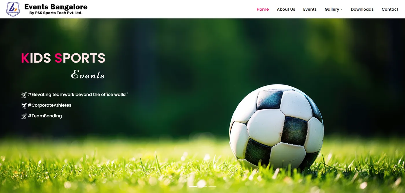 Events Bangalore — website preview