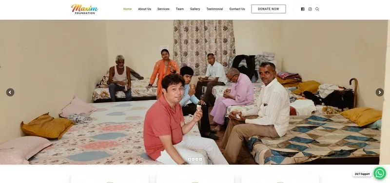 Maxim Foundation — website preview