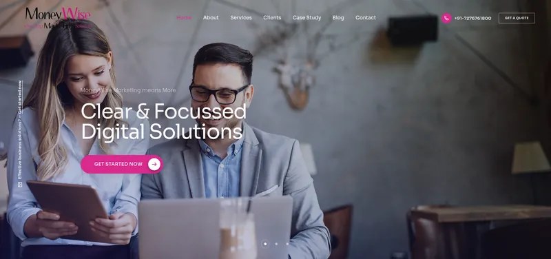 Money Wise Marketing — website preview