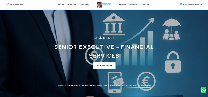 Satish Naidu — website preview